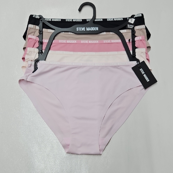 Steve Madden Other - Steve Madden Pink and Black Panty No-Show Cheeky